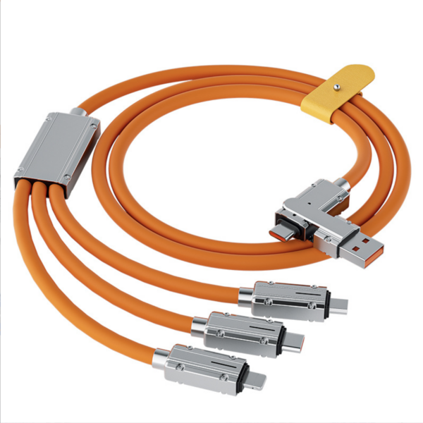 Type C charger Two-to-three Data Cable | Super Quick Charge | 6a Charging | Goldensun