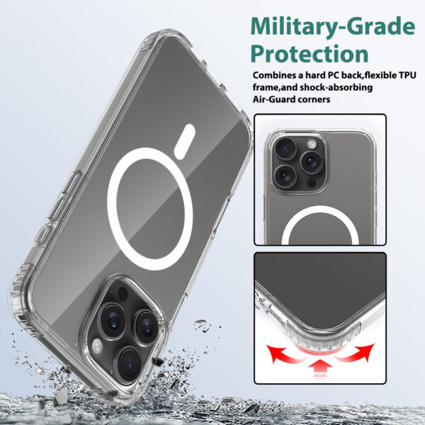 2.0mm Scratch-resistant magnetic phone case | for iphone 16/15/14/13/12/11 | Goldensun - Image 2