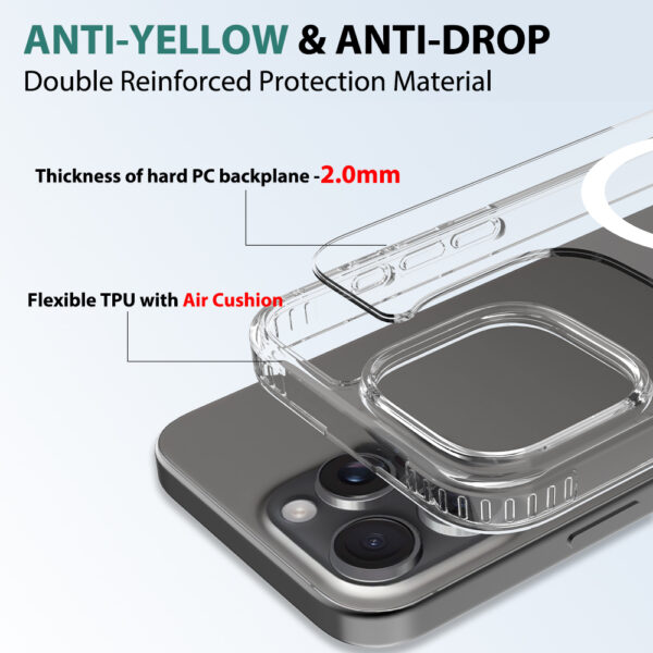 2.0mm Scratch-resistant magnetic phone case | for iphone 16/15/14/13/12/11 | Goldensun - Image 3
