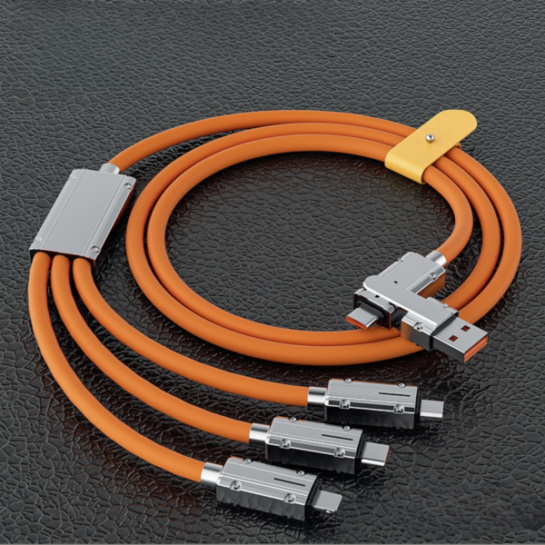 Type C charger Two-to-three Data Cable | Super Quick Charge | 6a Charging | Goldensun - Image 2