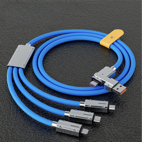 Type C charger Two-to-three Data Cable | Super Quick Charge | 6a Charging | Goldensun - Image 3