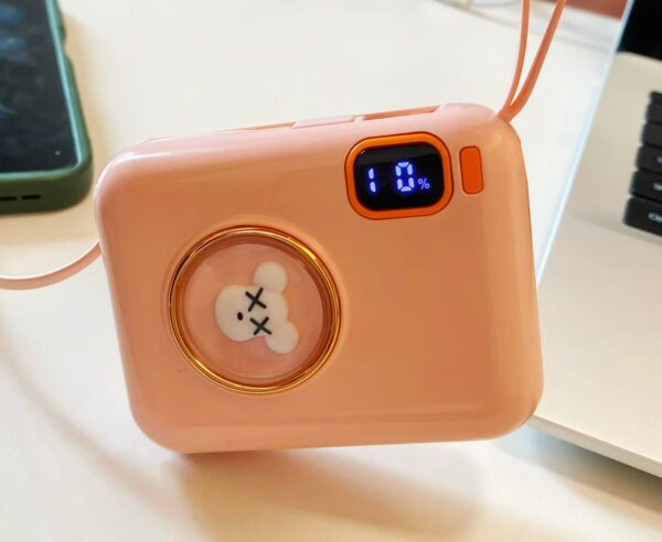 10000mAh power bank with Built in USB-C(22.5W) and iOS(20W) Output Cables | quick charging | Compatible with iPhone Android Samsung Phone - Image 2