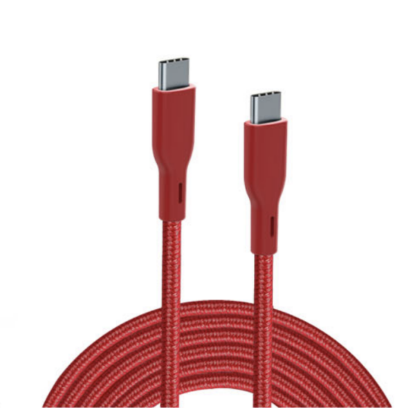 USB C to USB C 100W USB 2.0V nylon braided cable | free shipping | Goldensun - Image 4