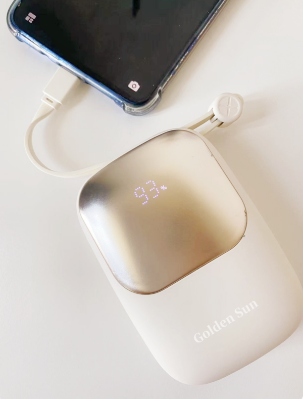 10000mAh fast charging power bank portable charger | LED lights for travalling | Goldensun - Image 4