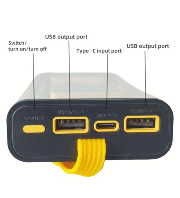 Mobile Power Bank Portable Charger 10000 Mah | LED torch | Quick Charging | Goldensun - Image 4