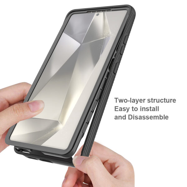 Samsung galaxy s25 ultra clear case screen protector case | $9.9 free shipping | Goldensun - Image 2