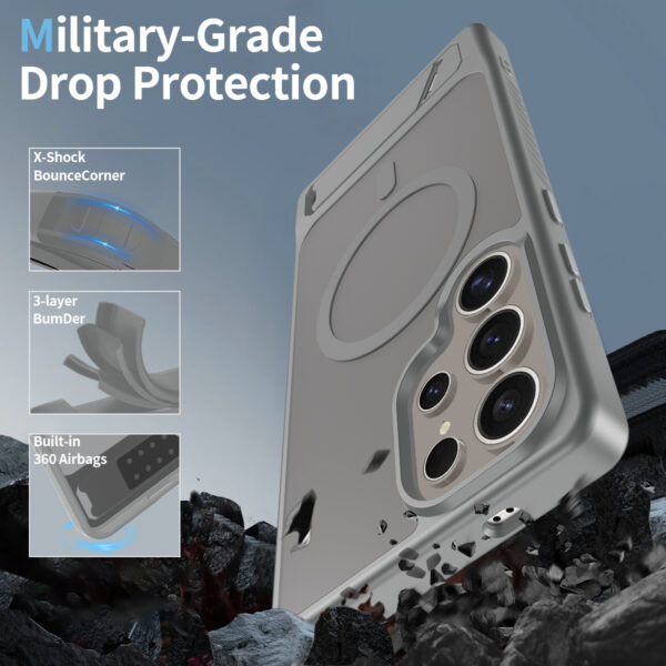 A waterproof phone case black | brands | For Samsung s25 ultra | Goldensun - Image 3