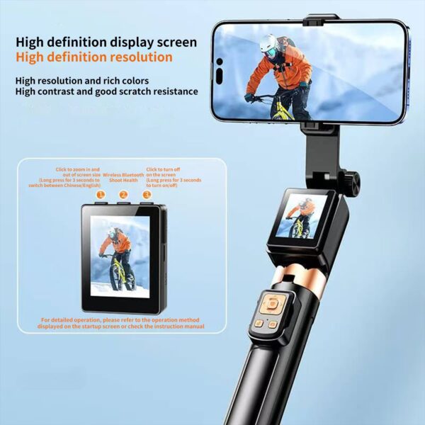 Mobile magnetic selfie projection device with remote control for iPhone/Android|Free Shipping - Image 3