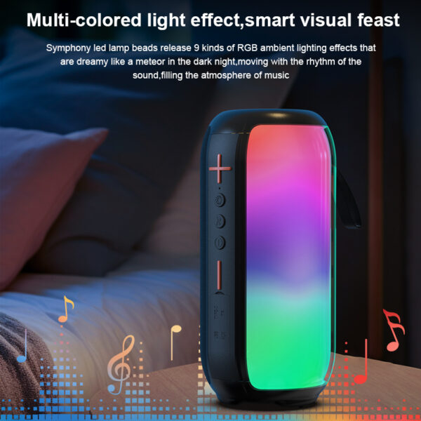 10W Portable Bluetooth Speaker 2400mAh | HD Sound | IPX5 Splashproof | Goldensun - Image 4