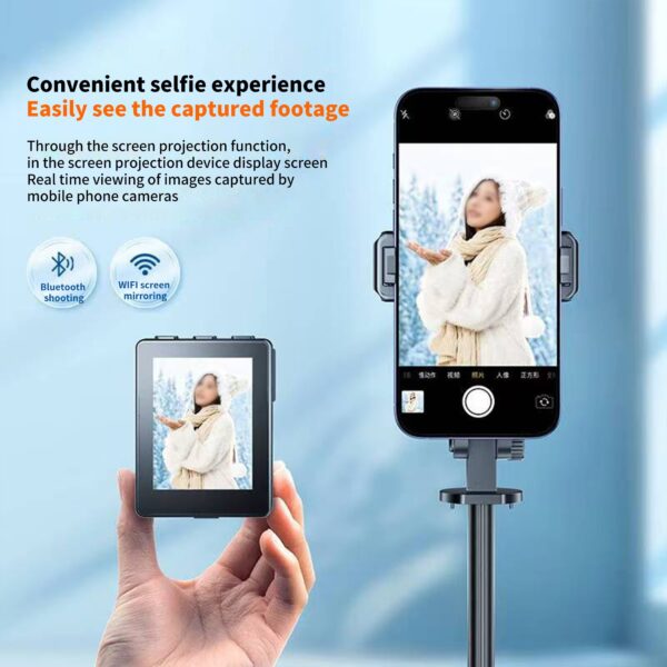 Mobile magnetic selfie projection device with remote control for iPhone/Android|Free Shipping - Image 4