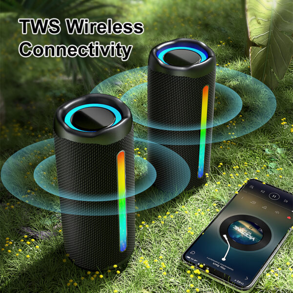New coming fabric portable speaker Built-in MIC & MP3 player&radiator | Goldensun - Image 6