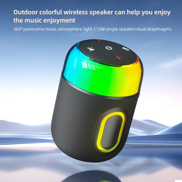 New design GS-SP060 RGB Lighting 10W Portable Bluetooth speaker - Image 8