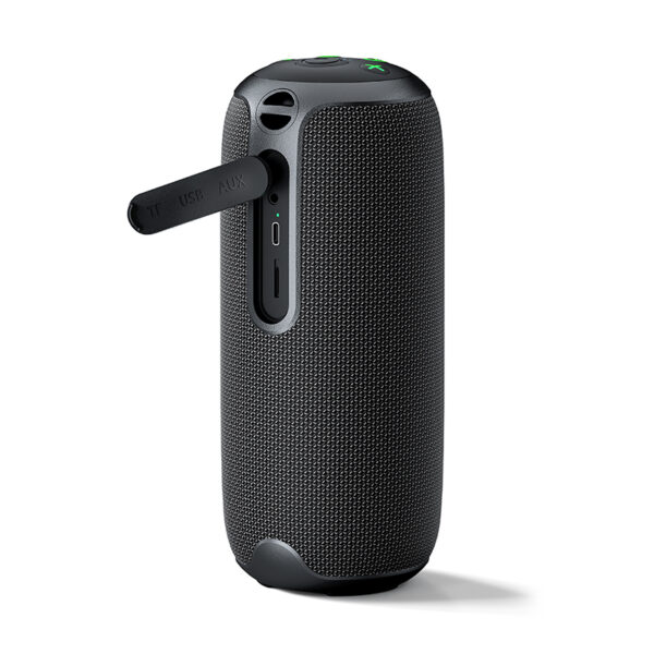 High-end plastic-shell fabric speaker RGB lights built-in microphone & MP3|Goldensun - Image 2