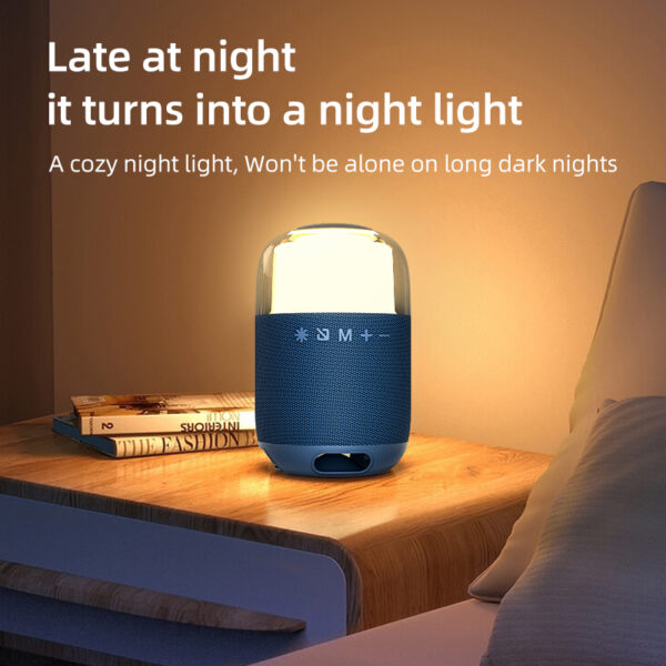 Outdoor speaker with ambient light built-in microphone and water-resistant - Image 5