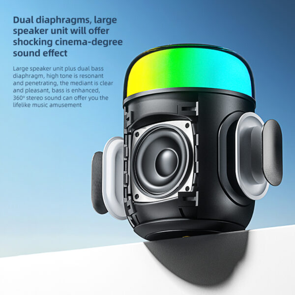 New design GS-SP060 RGB Lighting 10W Portable Bluetooth speaker - Image 3