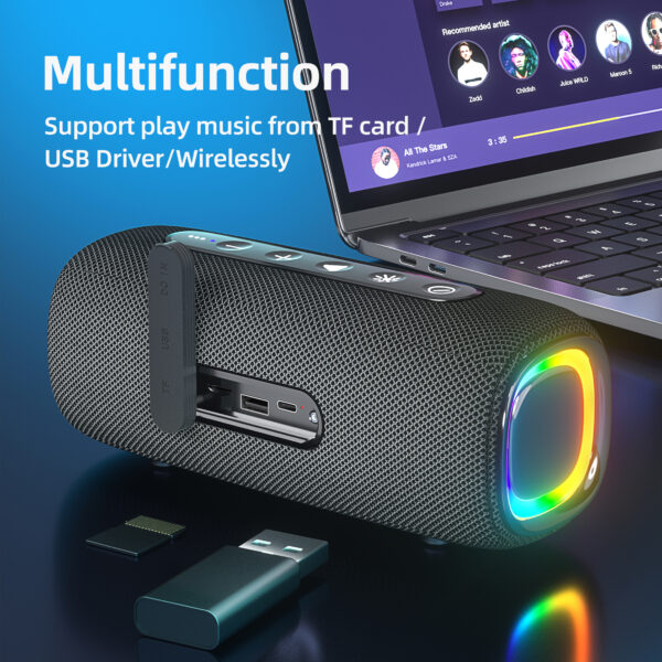 HD voice call 4000mah large battery outdoor fabric speaker GS-SP056 - Image 7