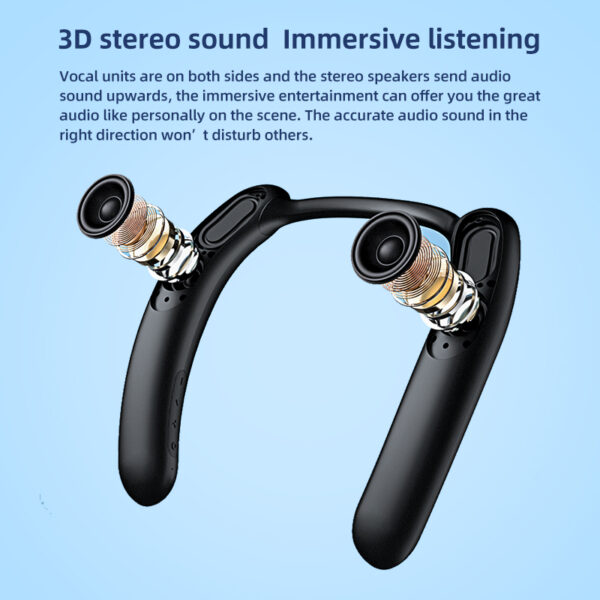 Adjustable Silicon Neckband Speaker GS-SP062 Built-in MIC - Image 7