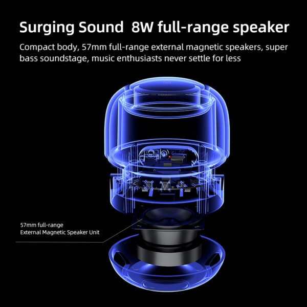 Outdoor speaker with ambient light built-in microphone and water-resistant - Image 8