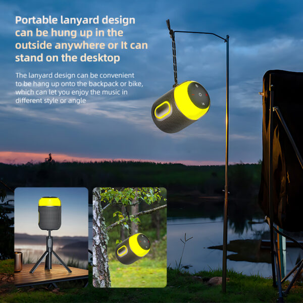 New design GS-SP060 RGB Lighting 10W Portable Bluetooth speaker - Image 7